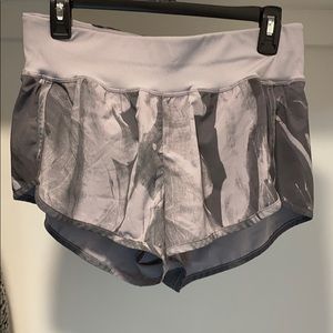 Gray Zella running shorts